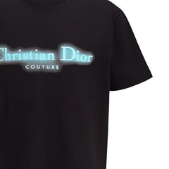 Kaos Pendek DIOR dengan Motif Gambar/Cetak, Cocok untuk Pria dan Wanita -D-09