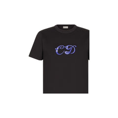 Kaos Pendek DIOR dengan Motif Gambar/Cetak, Cocok untuk Pria dan Wanita -D-16