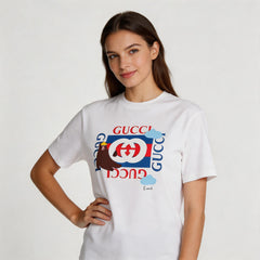 GUCCI Kaos Oversize Original - Kualitas Terbaik, Unisex, COD '" G-130