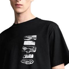 Kaos Pendek DIOR dengan Motif Gambar/Cetak, Cocok untuk Pria dan Wanita -D-19