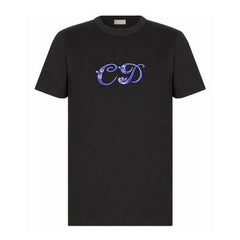 Kaos Pendek DIOR dengan Motif Gambar/Cetak, Cocok untuk Pria dan Wanita -D-16