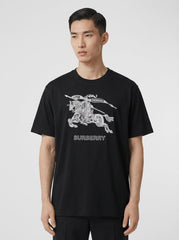 Burberry Kaos Logo Seri Huruf, Unisex, COD '"B-10
