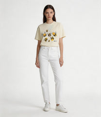 GUCCI Kaos Oversize Original Pola lebah kecil - Kualitas Terbaik, Unisex, COD'-G-127