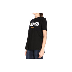 Kaos Pendek FENDI dengan Motif Gambar/Cetak, Cocok untuk Pria dan WanitaF-10