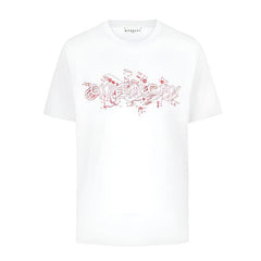Kaos Givenchy Bermotif, Unisex -J-09