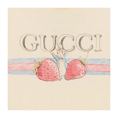 GUCCI Kaos Peter Rabbit SS24 Motif Logo Kartun Lengan Pendek Motif Stroberi-G-126