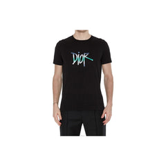 Kaos Pendek DIOR dengan Motif Gambar/Cetak, Cocok untuk Pria dan Wanita -D-12