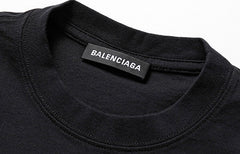 Kaos Pendek Balenciaga dengan Motif Gambar/Cetak, Cocok untuk Pria dan Wanita -BL-30