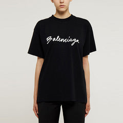 Kaos Pendek Balenciaga dengan Motif Gambar/Cetak, Cocok untuk Pria dan Wanita -BL-35