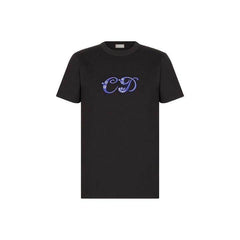 Kaos Pendek DIOR dengan Motif Gambar/Cetak, Cocok untuk Pria dan Wanita -D-16
