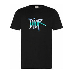 Kaos Pendek DIOR dengan Motif Gambar/Cetak, Cocok untuk Pria dan Wanita -D-12