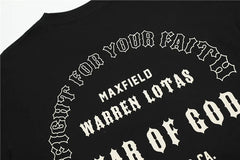 FEAR OF GOD Kaos lengan pendek original merek streetwear fashion dengan model super oversized (sangat longgar).FG-9701