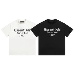 FEAR OF GOD Kaos lengan pendek original merek streetwear fashion dengan model super oversized (sangat longgar).FG-9712