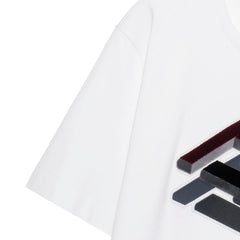 Kaos Pendek FENDI dengan Motif Gambar/Cetak, Cocok untuk Pria dan WanitaF-11