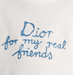Kaos Pendek DIOR dengan Motif Gambar/Cetak, Cocok untuk Pria dan Wanita -D-22
