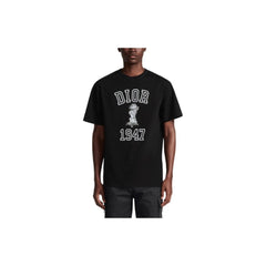 Kaos Pendek DIOR dengan Motif Gambar/Cetak, Cocok untuk Pria dan Wanita -D-03