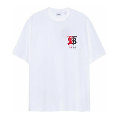 Burberry Kaos Logo Seri Huruf, Unisex, COD '"B-52
