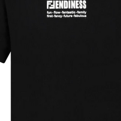 Kaos Pendek FENDI dengan Motif Gambar/Cetak, Cocok untuk Pria dan WanitaF-52