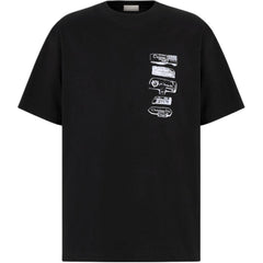 Kaos Pendek DIOR dengan Motif Gambar/Cetak, Cocok untuk Pria dan Wanita  -D-19