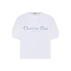 Kaos Pendek DIOR dengan Motif Gambar/Cetak, Cocok untuk Pria dan Wanita  -D-14