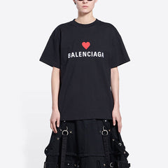 Kaos Pendek Balenciaga dengan Motif Gambar/Cetak, Cocok untuk Pria dan Wanita -BL-38