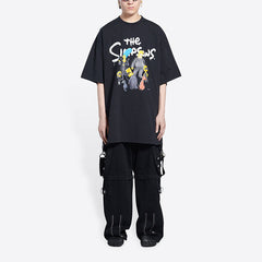 Kaos Pendek Balenciaga dengan Motif Gambar/Cetak, Cocok untuk Pria dan Wanita -BL-07