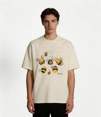 GUCCI Kaos Oversize Original Pola lebah kecil - Kualitas Terbaik, Unisex, COD'-G-127