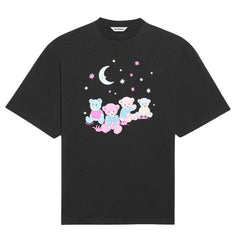 Kaos Pendek Balenciaga dengan Motif Gambar/Cetak, Cocok untuk Pria dan Wanita -BL-06