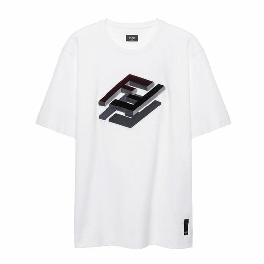 Kaos Pendek FENDI dengan Motif Gambar/Cetak, Cocok untuk Pria dan WanitaF-11