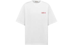 Kaos Pendek DIOR dengan Motif Gambar/Cetak, Cocok untuk Pria dan Wanita  -D-21