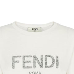 Kaos Pendek FENDI dengan Motif Gambar/Cetak, Cocok untuk Pria dan WanitaF-08