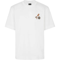 Kaos Pendek FENDI dengan Motif Gambar/Cetak, Cocok untuk Pria dan WanitaF-40