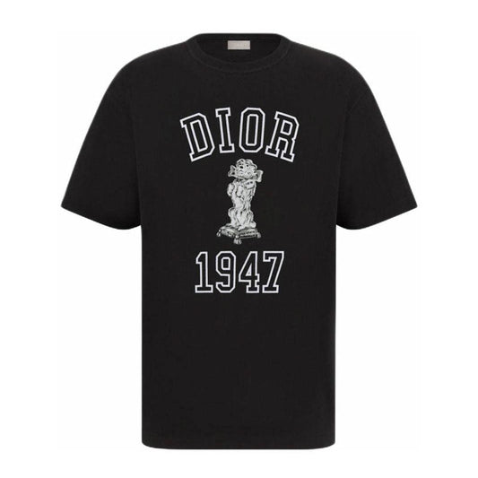 Kaos Pendek DIOR dengan Motif Gambar/Cetak, Cocok untuk Pria dan Wanita  -D-03