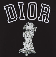 Kaos Pendek DIOR dengan Motif Gambar/Cetak, Cocok untuk Pria dan Wanita  -D-03