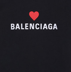 Kaos Pendek Balenciaga dengan Motif Gambar/Cetak, Cocok untuk Pria dan Wanita -BL-38