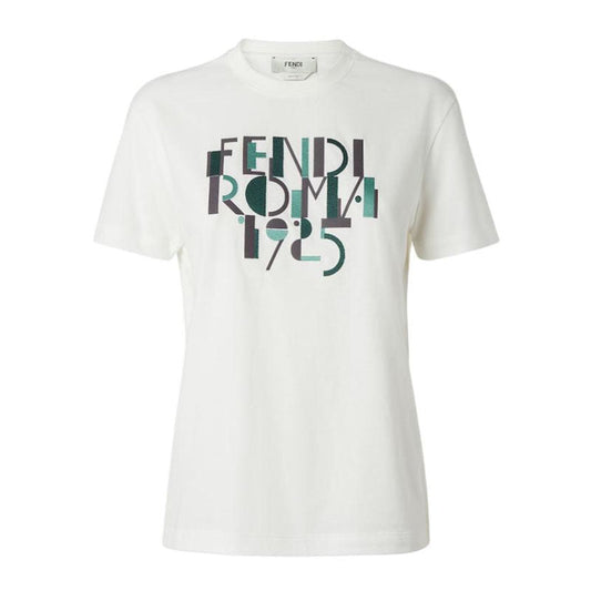 Kaos Pendek FENDI dengan Motif Gambar/Cetak, Cocok untuk Pria dan WanitaF-27