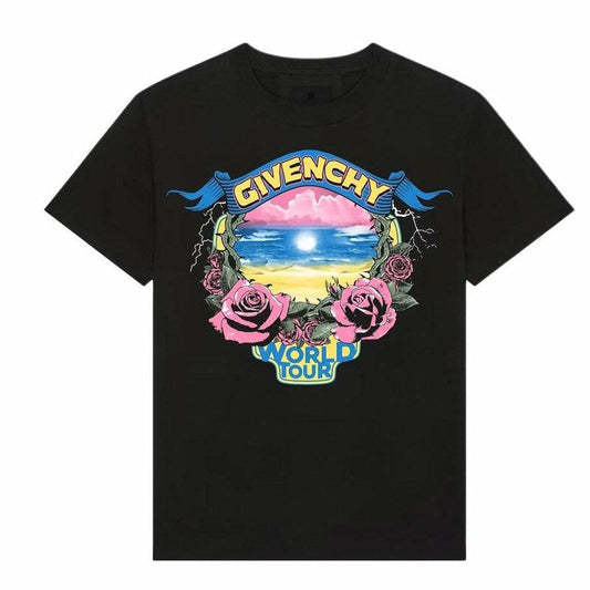Kaos Givenchy Bermotif, Unisex -J-08