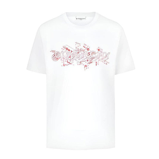 Kaos Givenchy Bermotif, Unisex -J-09