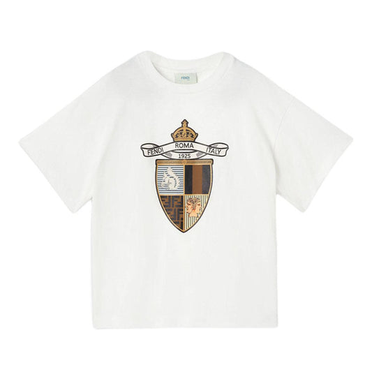Kaos Pendek FENDI dengan Motif Gambar/Cetak, Cocok untuk Pria dan WanitaF-45