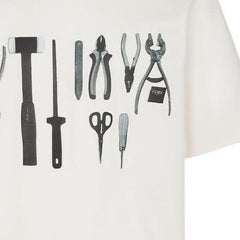 Kaos Pendek FENDI dengan Motif Gambar/Cetak, Cocok untuk Pria dan WanitaF-22