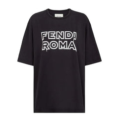 Kaos Pendek FENDI dengan Motif Gambar/Cetak, Cocok untuk Pria dan WanitaF-13