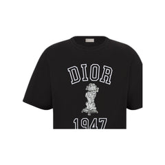 Kaos Pendek DIOR dengan Motif Gambar/Cetak, Cocok untuk Pria dan Wanita  -D-03