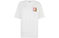 Kaos Pendek FENDI dengan Motif Gambar/Cetak, Cocok untuk Pria dan WanitaF-25