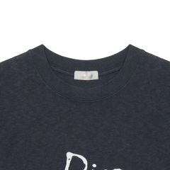 Kaos Pendek DIOR dengan Motif Gambar/Cetak, Cocok untuk Pria dan Wanita  -D-02