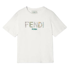 Kaos Pendek FENDI dengan Motif Gambar/Cetak, Cocok untuk Pria dan WanitaF-30