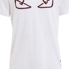 Kaos Pendek FENDI dengan Motif Gambar/Cetak, Cocok untuk Pria dan WanitaF-51