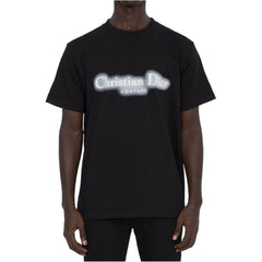 Kaos Pendek DIOR dengan Motif Gambar/Cetak, Cocok untuk Pria dan Wanita  -D-09