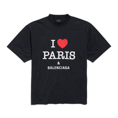Kaos Pendek Balenciaga dengan Motif Gambar/Cetak, Cocok untuk Pria dan Wanita -BL-03