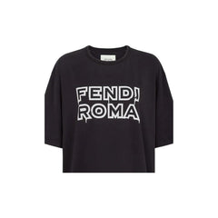 Kaos Pendek FENDI dengan Motif Gambar/Cetak, Cocok untuk Pria dan WanitaF-13