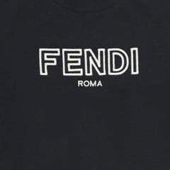 Kaos Pendek FENDI dengan Motif Gambar/Cetak, Cocok untuk Pria dan WanitaF-35